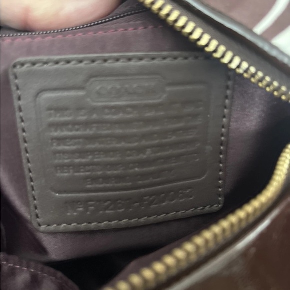 Coach Purple, Orange, Cream & Black Circular Print Shoulder Bag - Picture 6 of 7